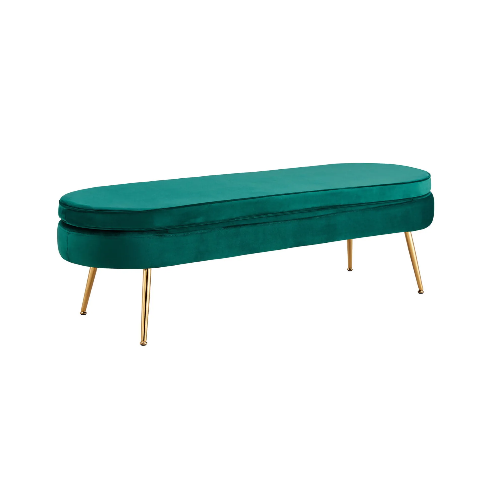 Poefen^Huisenthuis Poef Chanelle Velvet 142 cm Groen