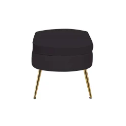 Poefen^Huisenthuis Poef Chanelle Velvet 99 cm Zwart