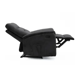 Fauteuils^Huisenthuis Relaxfauteuil Arya Zwart