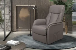 Fauteuils^Huisenthuis Relaxfauteuil Francine Taupe