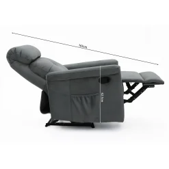 Fauteuils^Huisenthuis Relaxfauteuil Hannelore Grijs