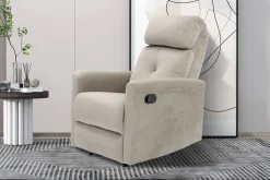 Fauteuils^Huisenthuis Relaxfauteuil Hannelore Taupe