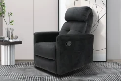Fauteuils^Huisenthuis Relaxfauteuil Hannelore Zwart