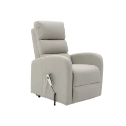 Fauteuils^Huisenthuis Relaxfauteuil Lenny Lichtgrijs