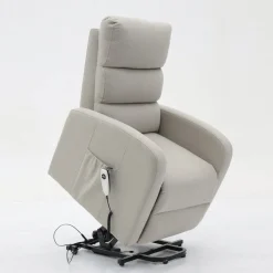 Fauteuils^Huisenthuis Relaxfauteuil Lenny Lichtgrijs