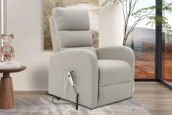 Fauteuils^Huisenthuis Relaxfauteuil Lenny Lichtgrijs
