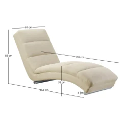 Fauteuils^Huisenthuis Relaxfauteuil Maeve Stof Beige