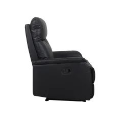Fauteuils^Huisenthuis Relaxfauteuil Sascha Zwart