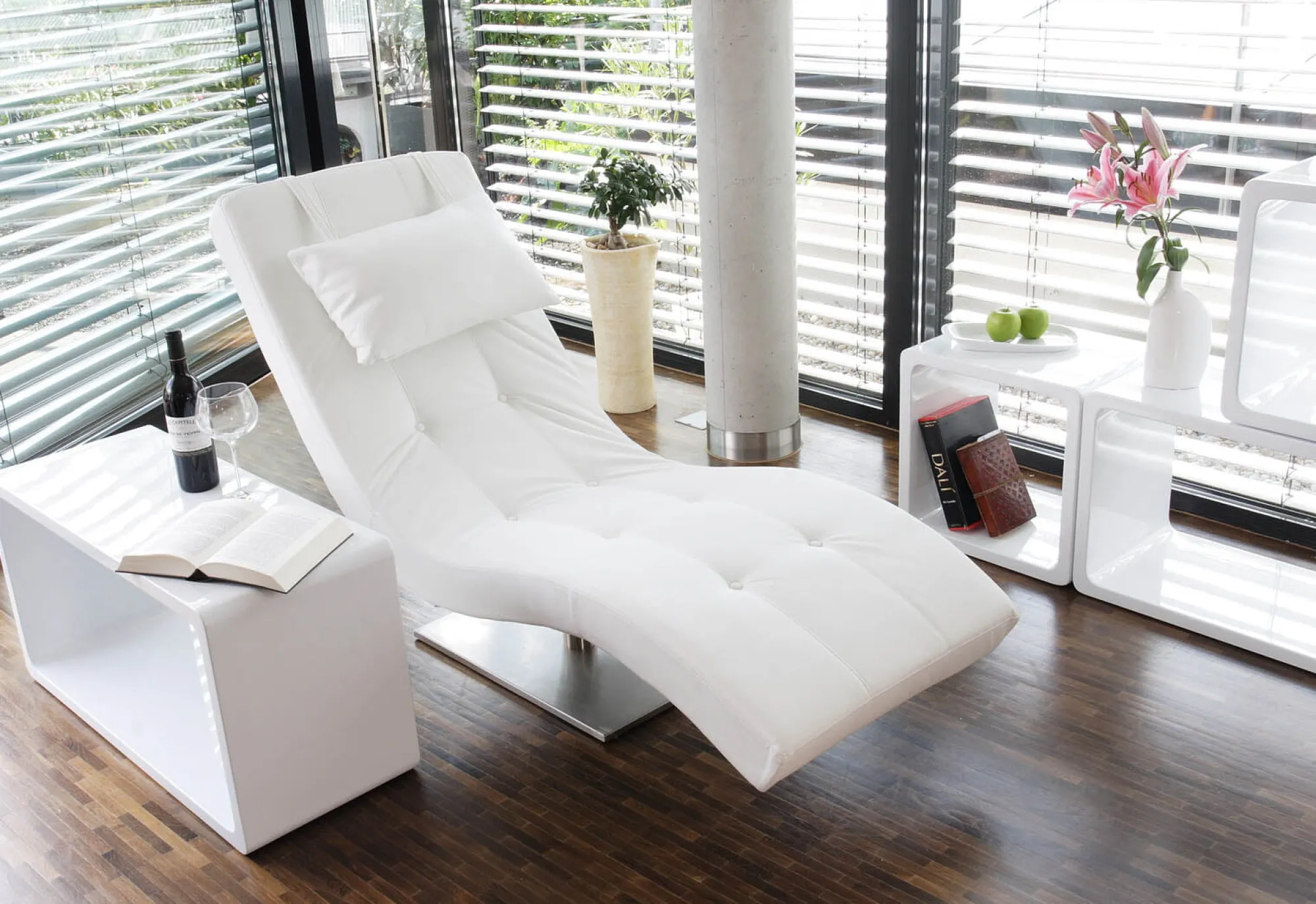 Fauteuils^Huisenthuis Relaxfauteuil Stacey Wit