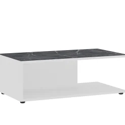 Salontafels^Huisenthuis Salontafel Amalfi Wit-Grijs Grijs, Wit