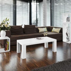 Salontafels^Huisenthuis Salontafel Anita Wit 120x60x40cm