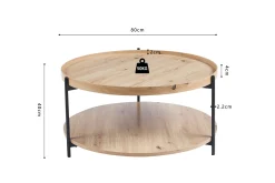 Salontafels^Huisenthuis Salontafel Aukje Eiken