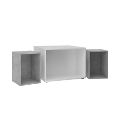 Salontafels^Huisenthuis Salontafel Burundi Wit Beton – 2