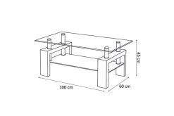 Salontafels^Huisenthuis Salontafel Debby Zwart