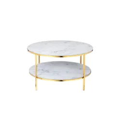Salontafels^Huisenthuis Salontafel Emine Wit-Goud