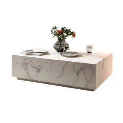 Salontafels^Huisenthuis Salontafel Esma 120x75x35cm Wit