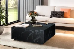 Salontafels^Huisenthuis Salontafel Esma 90x90x35cm Zwart
