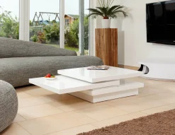 Salontafels^Huisenthuis Salontafel Gina Hoogglans Wit