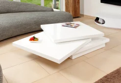 Salontafels^Huisenthuis Salontafel Gina Hoogglans Wit