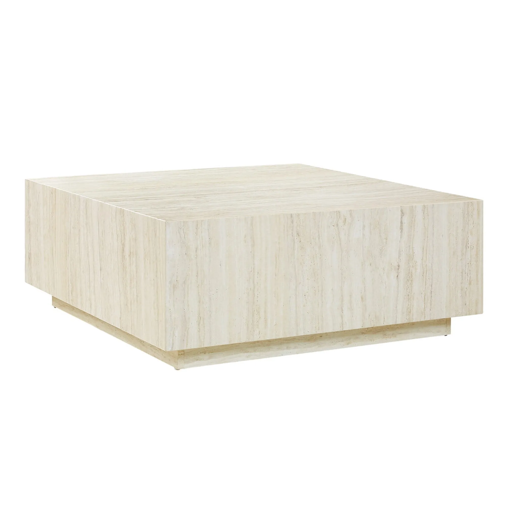 Salontafels^Huisenthuis Salontafel Jip Travertine 90x90cm Beige