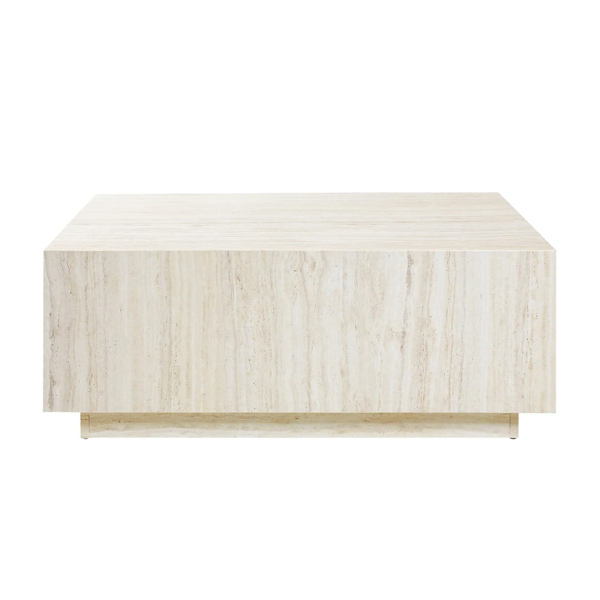 Salontafels^Huisenthuis Salontafel Jip Travertine 90x90cm Beige
