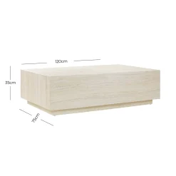 Salontafels^Huisenthuis Salontafel Jip Travertine 120x75cm Beige