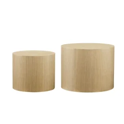 Salontafels^Huisenthuis Salontafel Kenia – Set van 2 Eiken