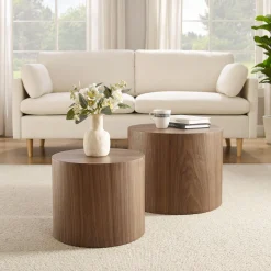 Salontafels^Huisenthuis Salontafel Kenia – Set van 2 Walnoot