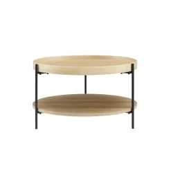 Salontafels^Huisenthuis Salontafel Kyoto Eiken 69 cm Bruin