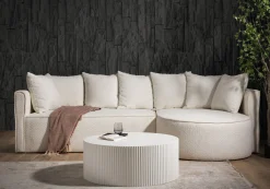 Salontafels^Huisenthuis Salontafel Loua Rond Wit