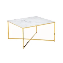 Salontafels^Huisenthuis Salontafel Nuray Wit-Goud