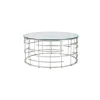 Salontafels^Huisenthuis Salontafel Onon Zilver 90 cm