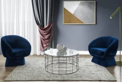 Salontafels^Huisenthuis Salontafel Onon Zilver 90 cm