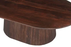 Salontafels^Huisenthuis Salontafel River Ovaal 120 cm Donkerbruin