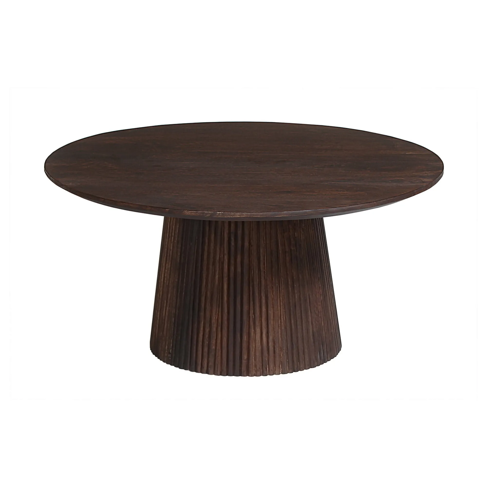 Salontafels^Huisenthuis Salontafel River Rond 80 cm Donkerbruin