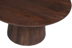 Salontafels^Huisenthuis Salontafel River Rond 80 cm Donkerbruin