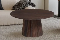 Salontafels^Huisenthuis Salontafel River Rond 80 cm Donkerbruin