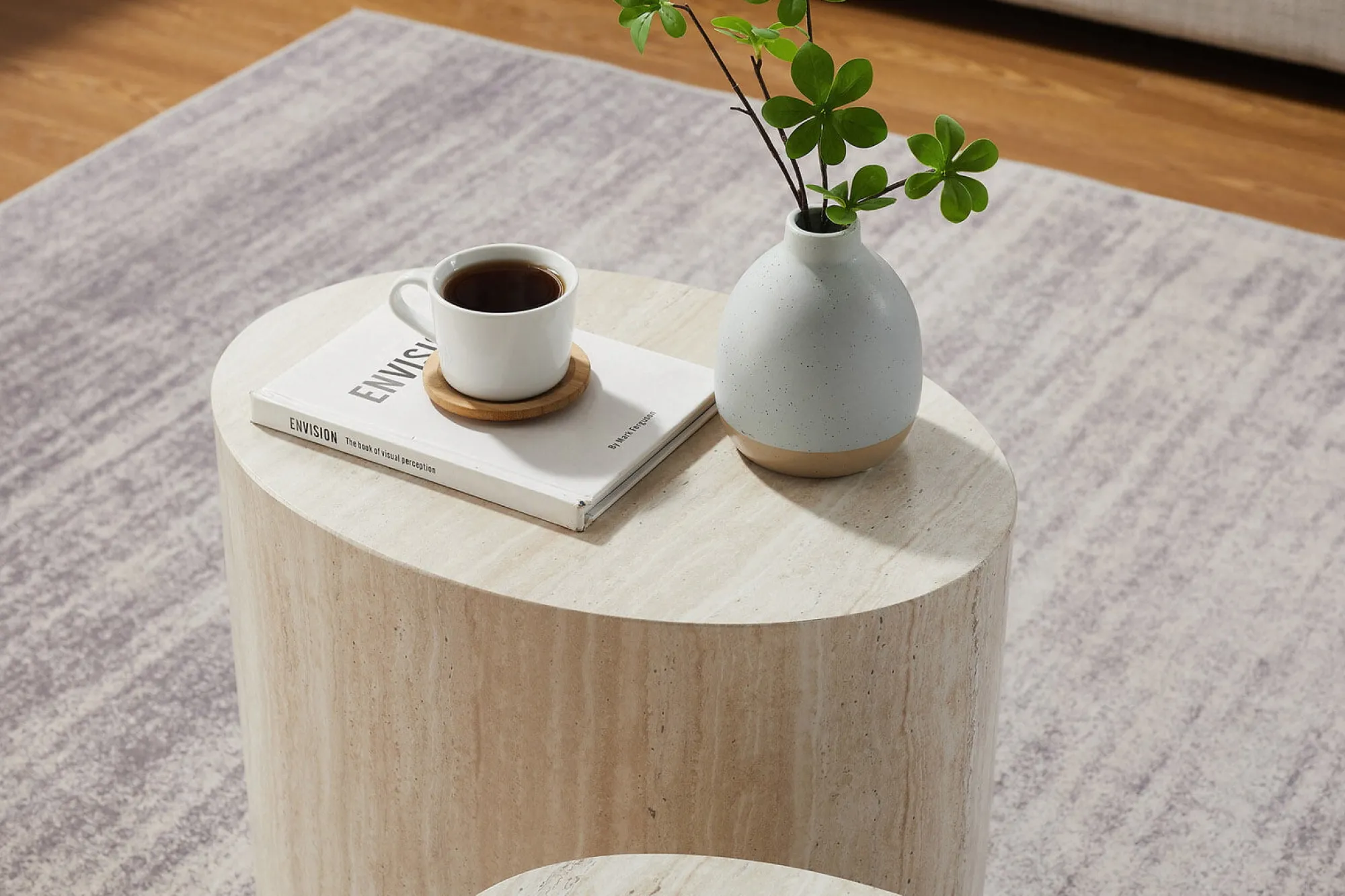 Salontafels^Huisenthuis Salontafel Rwanda Travertin – Set van 2