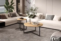 Salontafels^Huisenthuis Salontafel set Axelle Eiken
