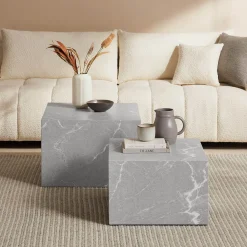 Bijzettafels^Huisenthuis Salontafel set Jip Grijs