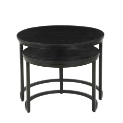 Salontafels^Huisenthuis Salontafel set Nolan 2 Zwart