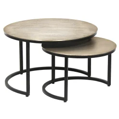 Salontafels^Huisenthuis Salontafel set Tuana Zilver
