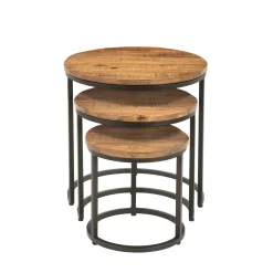 Salontafels^Huisenthuis Salontafel set Vienna Mangolia Bruin