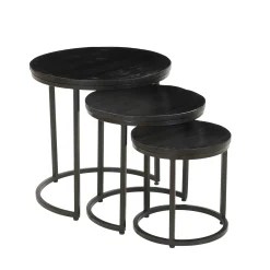 Salontafels^Huisenthuis Salontafel set Vienna Zwart