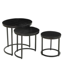 Salontafels^Huisenthuis Salontafel set Vienna Zwart