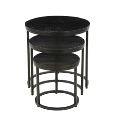 Salontafels^Huisenthuis Salontafel set Vienna Zwart