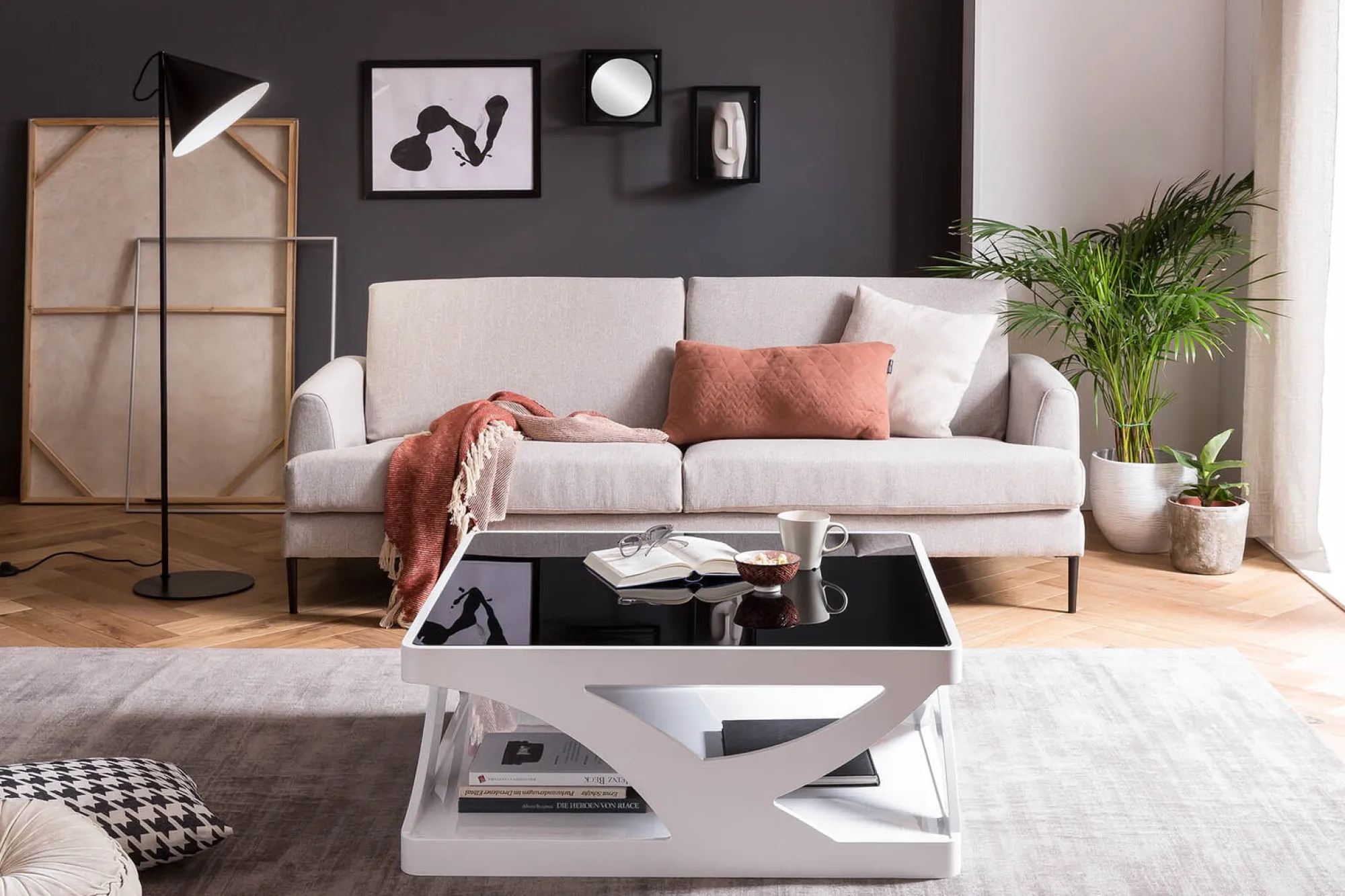 Salontafels^Huisenthuis Salontafel Tanya Wit