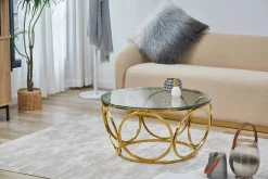 Salontafels^Huisenthuis Salontafel Verena Goud