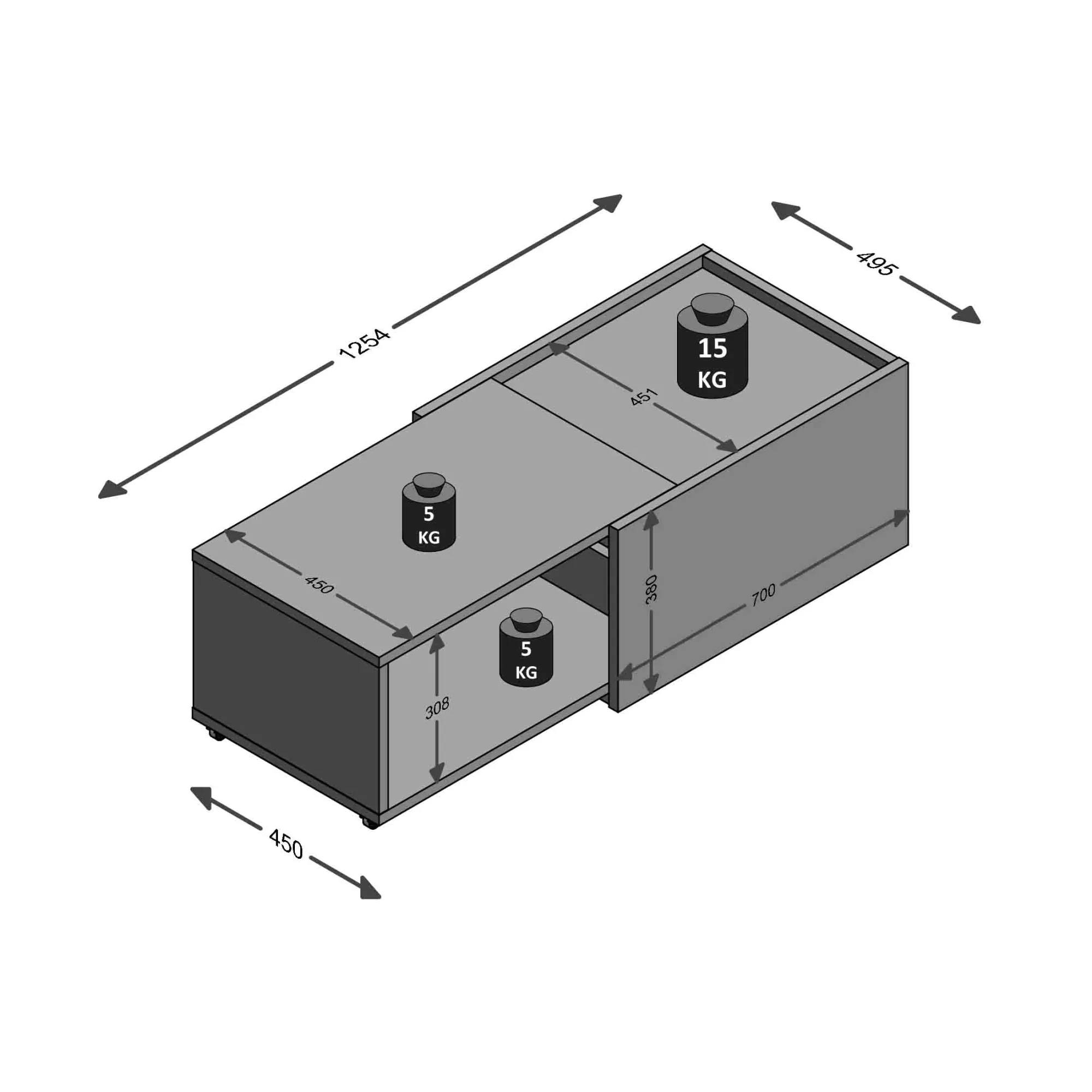 Salontafels^Huisenthuis Salontafel Vermont Artisan Eiken