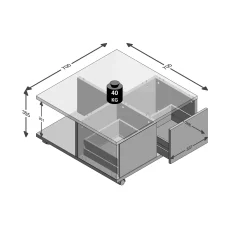 Salontafels^Huisenthuis Salontafel Vince Eiken